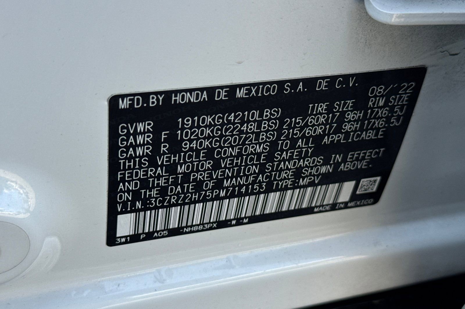 Certified 2023 Honda HR-V EX-L image 28