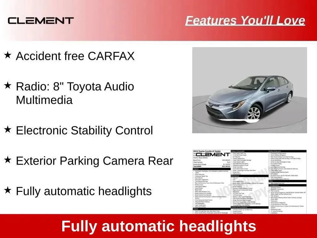 Used 2024 Toyota Corolla LE FWD image 22