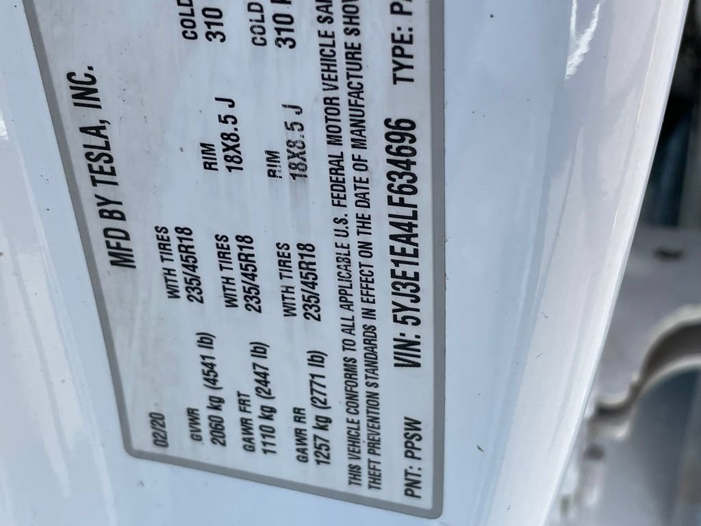 Used 2020 Tesla Model 3 Standard Range RWD image 33
