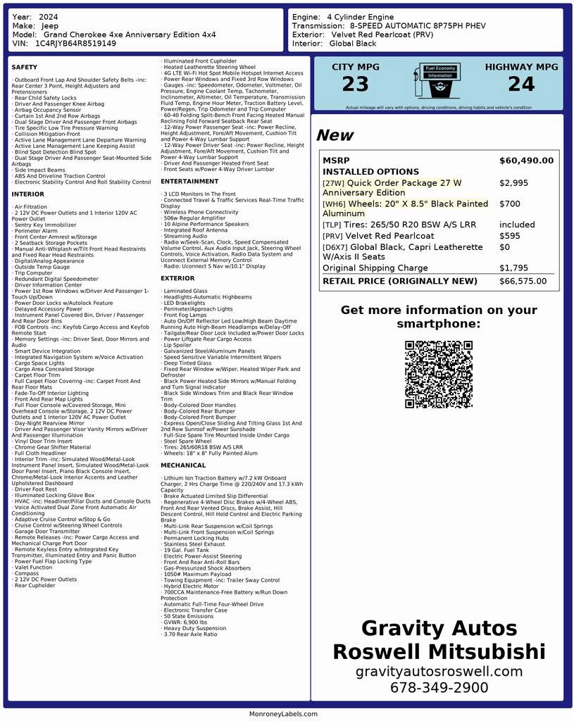 Used 2024 Jeep Grand Cherokee Limited 4xe image 3