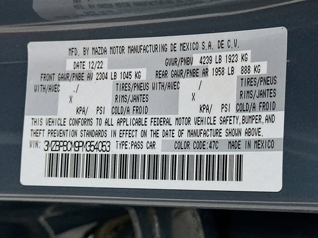 Used 2023 MAZDA MAZDA3 s AWD/4WD image 26