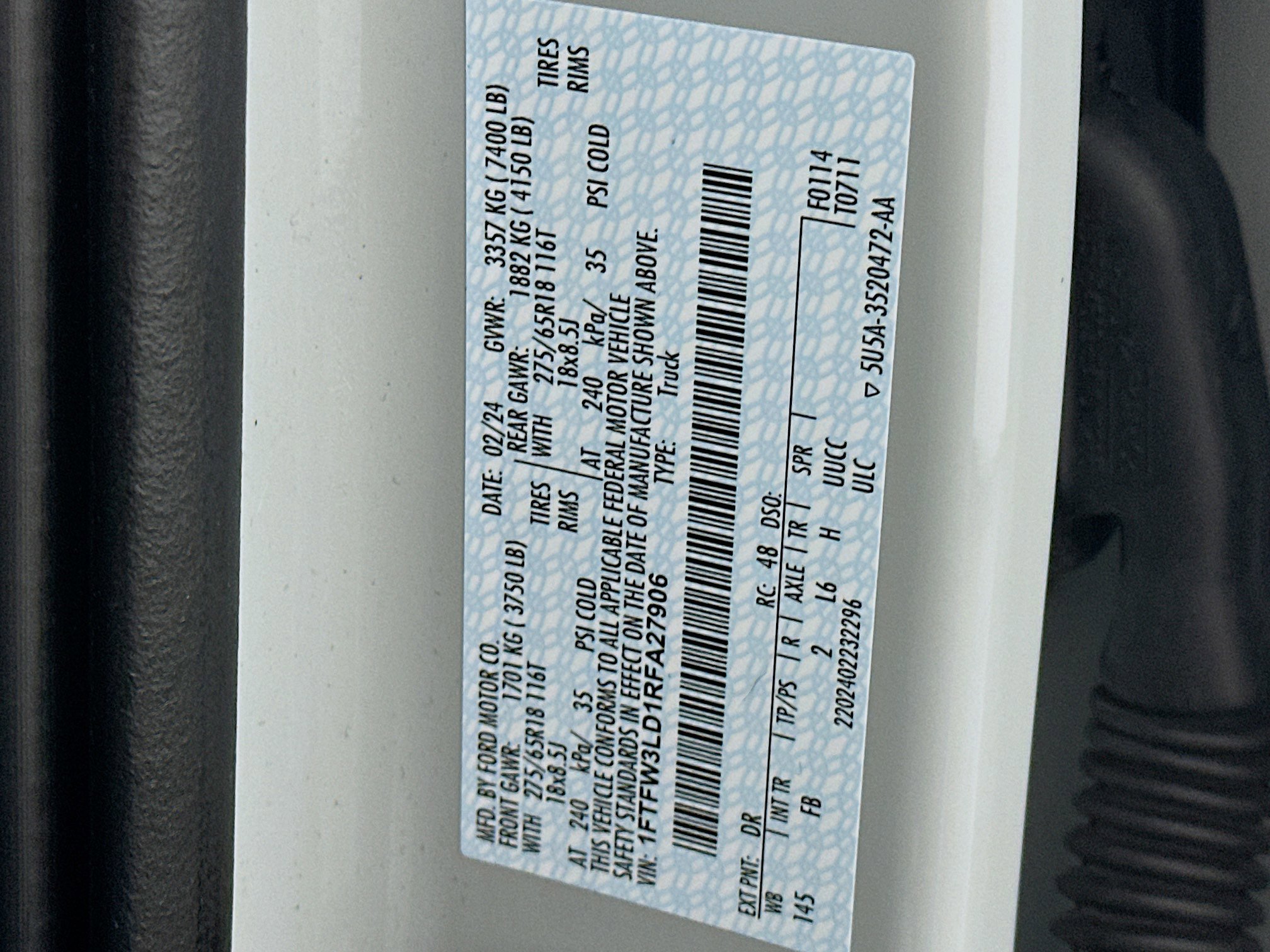 Used 2024 Ford F150 XLT w/ Equipment Group 302A MID image 12