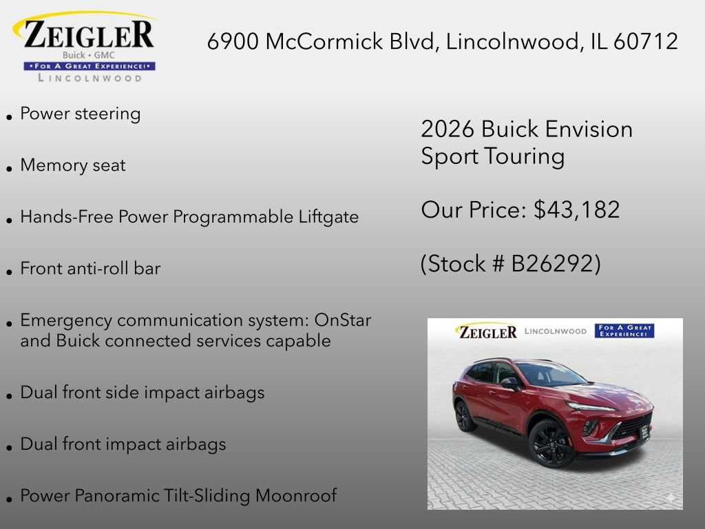 New 2026 Buick Envision Sport Touring AWD/4WD image 18