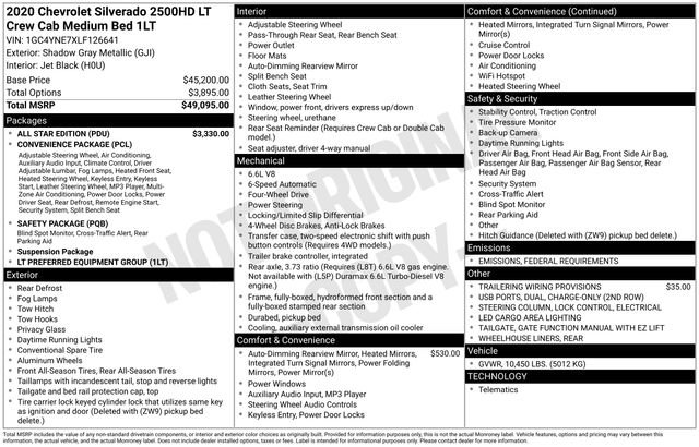 Used 2020 Chevrolet Silverado 2500 LT w/ All Star Edition image 3