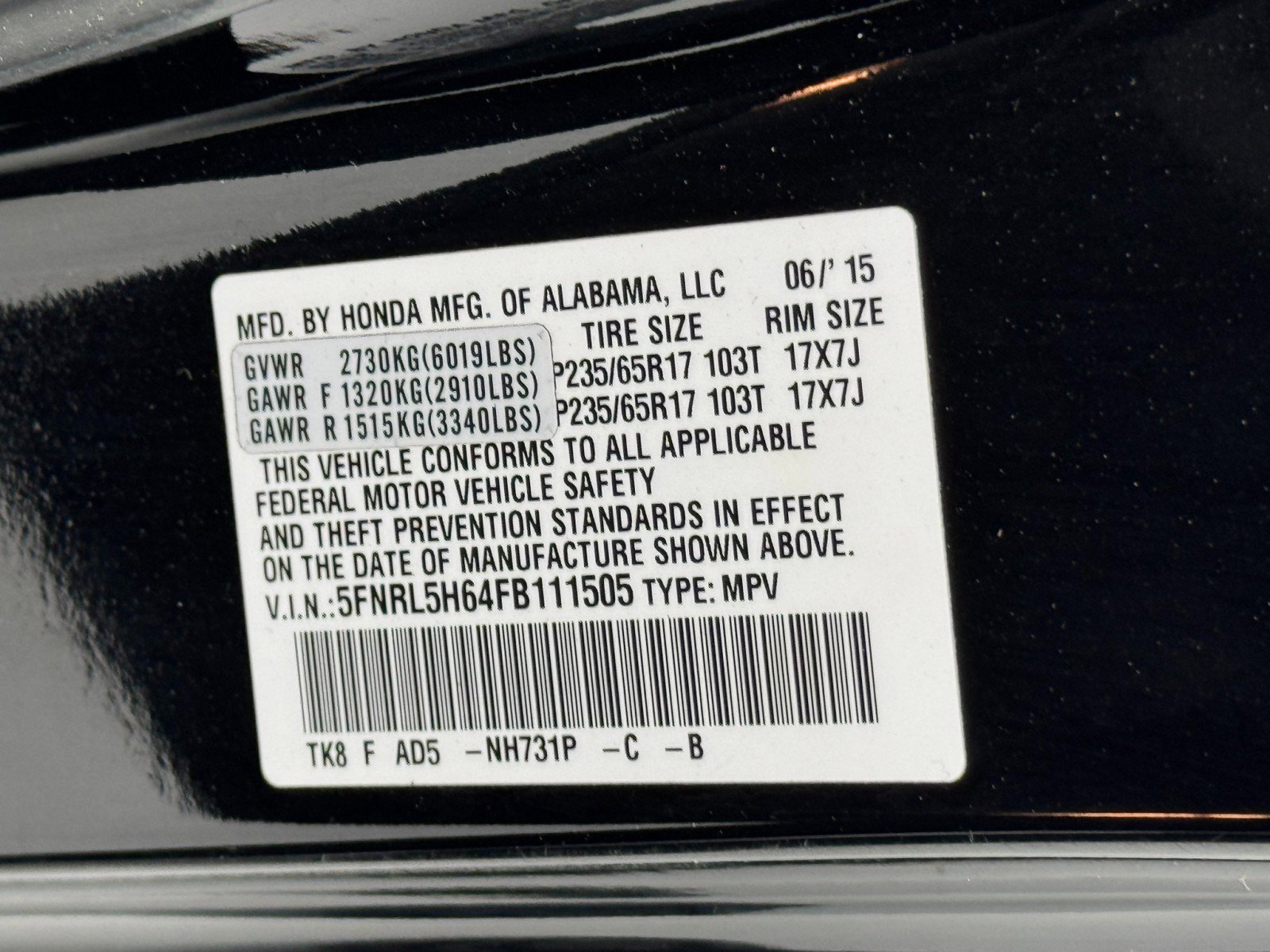 Used 2015 Honda Odyssey EX-L image 41