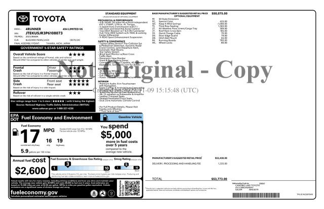 Used 2023 Toyota 4Runner Limited AWD/4WD image 3