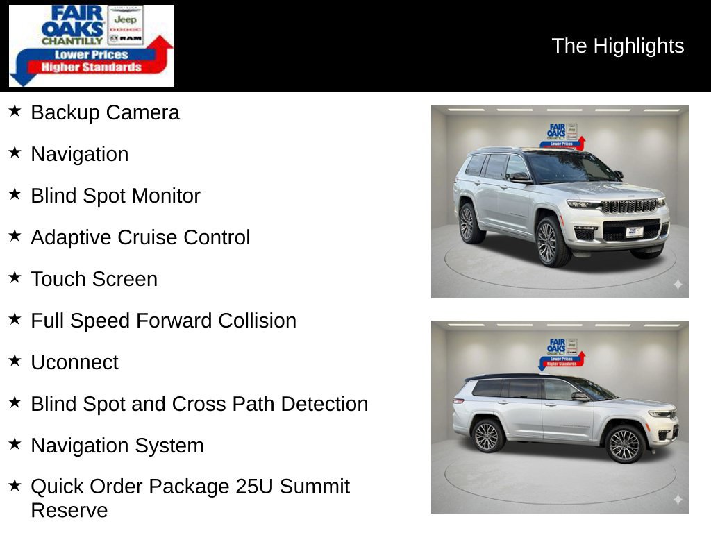 Used 2023 Jeep Grand Cherokee L Summit AWD/4WD image 2