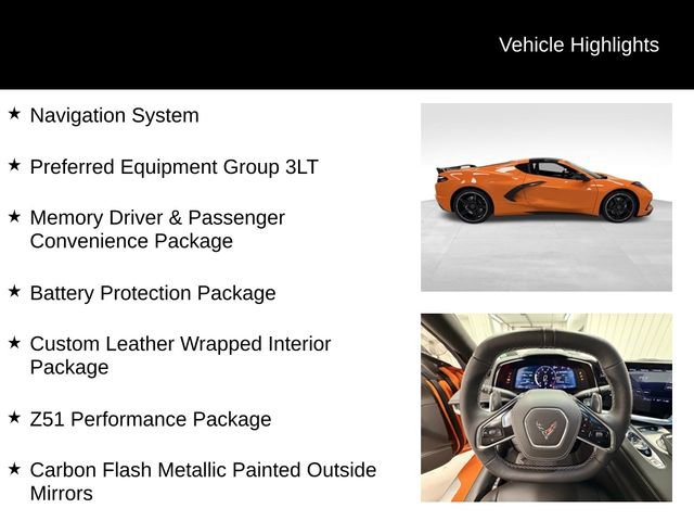 Certified 2023 Chevrolet Corvette Stingray Premium Cpe w/ Z51 Performance Package image 16