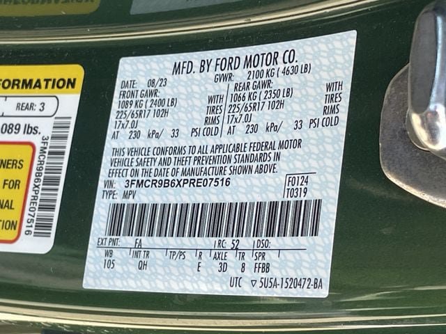 Used 2023 Ford Bronco Sport Big Bend w/ Convenience Package AWD/4WD image 31