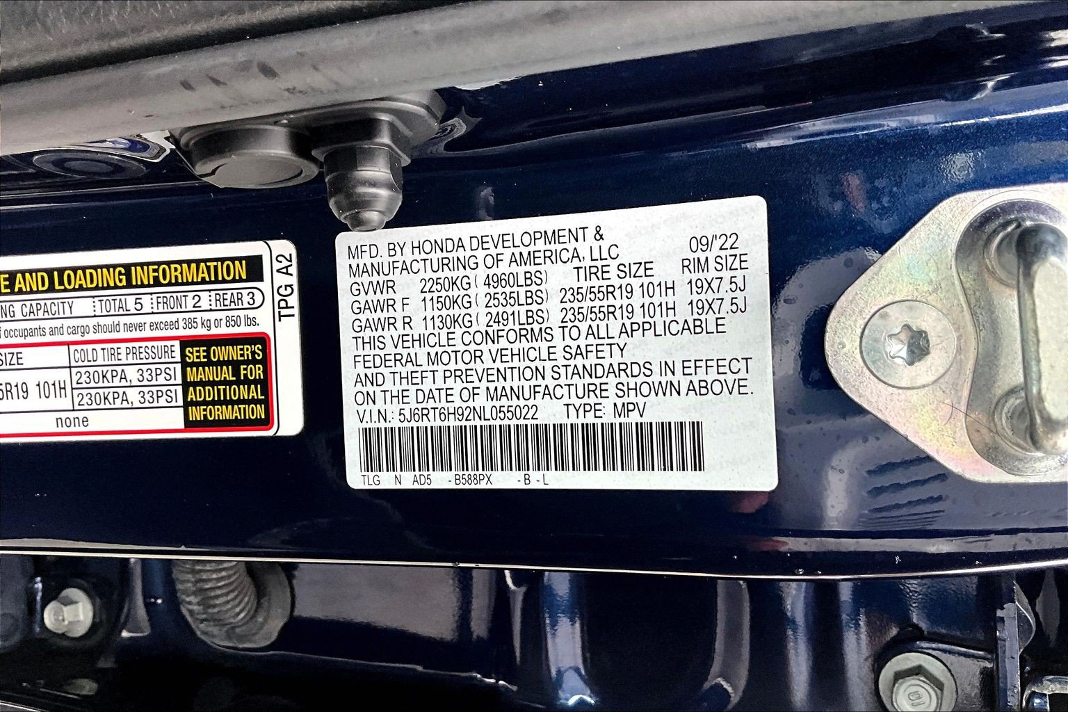 Used 2022 Honda CR-V Touring image 35