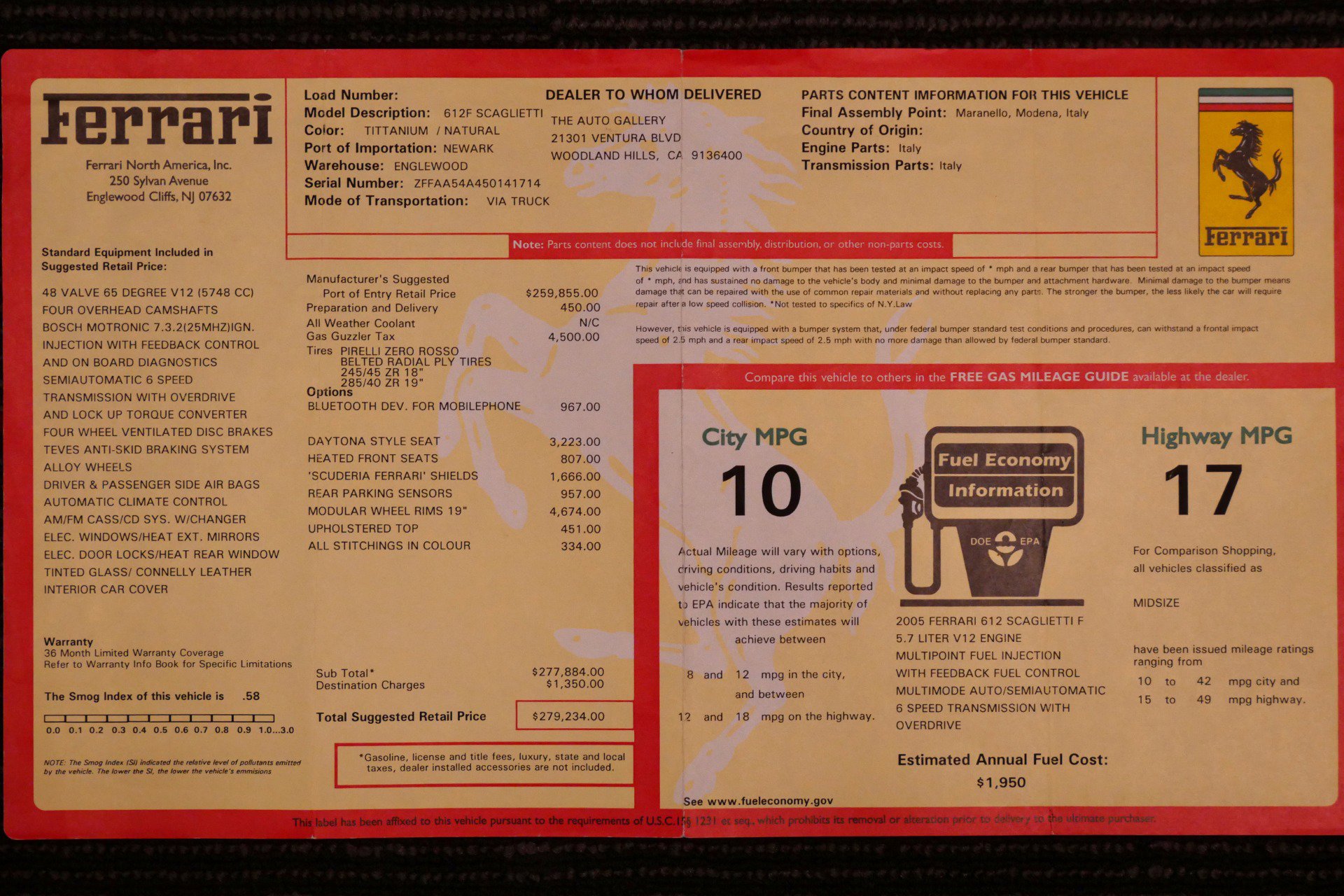 Used 2005 Ferrari 612 Scaglietti image 24