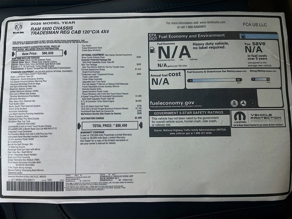 New 2026 RAM 5500 Tradesman image 20