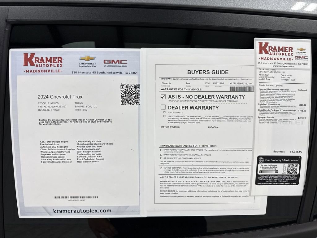 Used 2024 Chevrolet Trax RS w/ Driver Confidence Package image 35