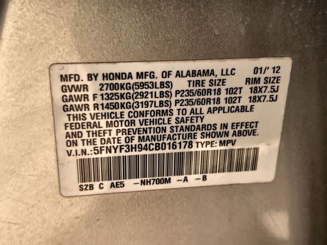 Used 2012 Honda Pilot Touring image 22