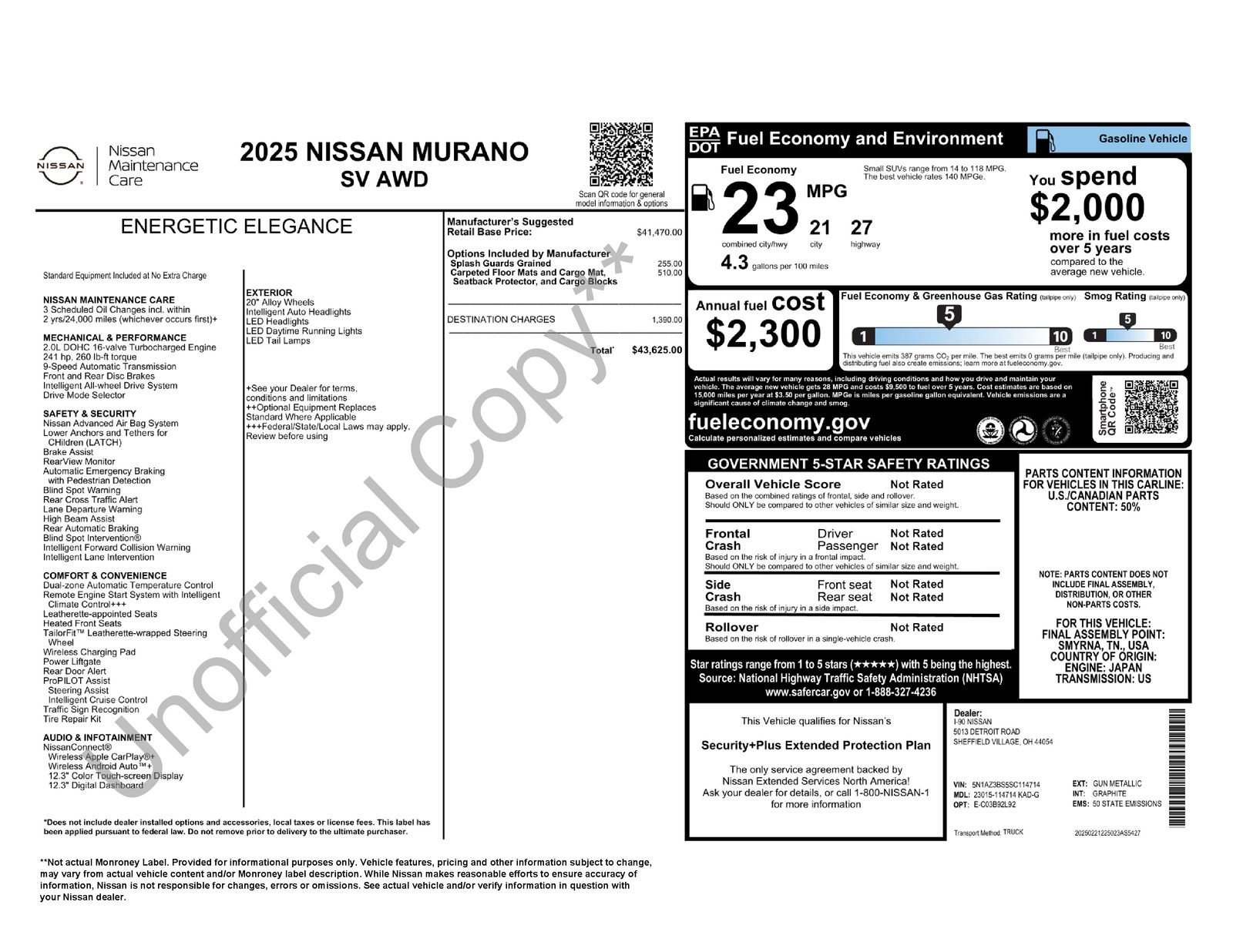 Used 2025 Nissan Murano SV image 2