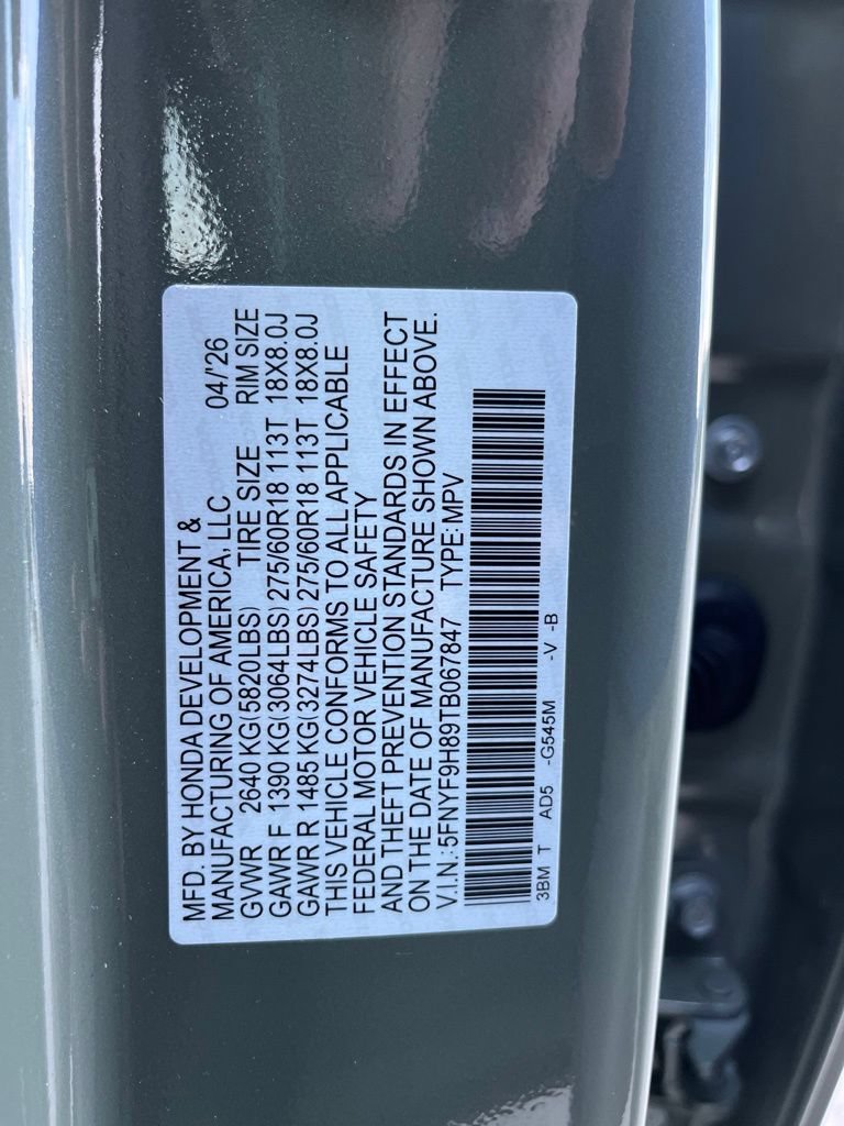 Certified 2026 Honda Passport TrailSport Elite image 10