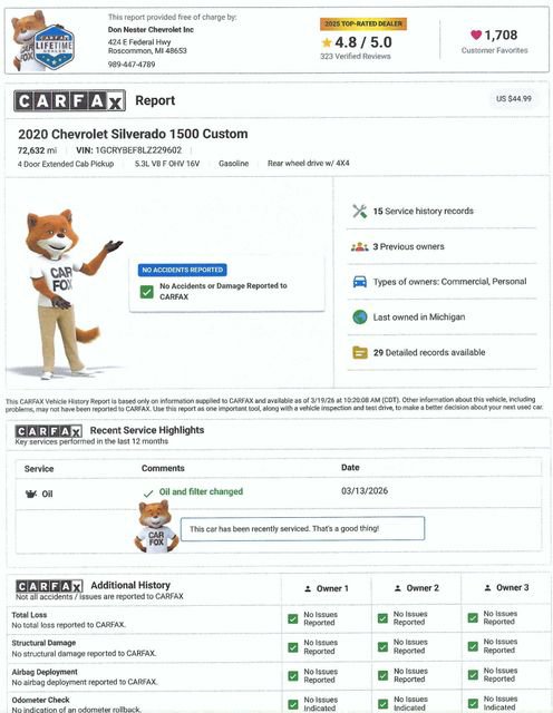 Used 2020 Chevrolet Silverado 1500 Custom w/ Custom Value Package image 5