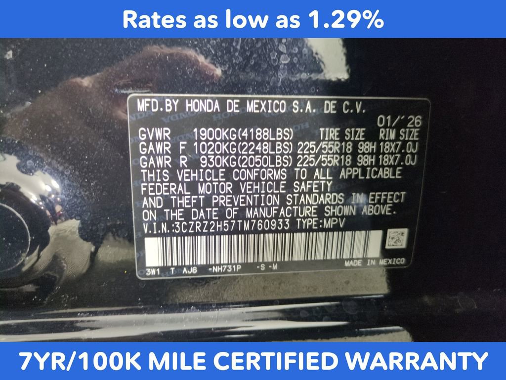 Certified 2026 Honda HR-V Sport image 28