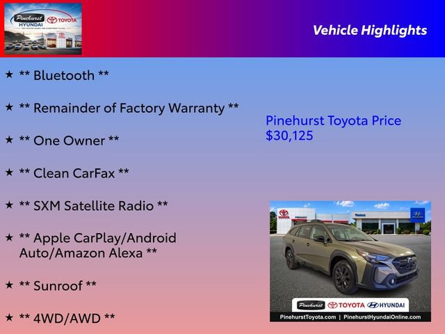 Used 2025 Subaru Outback Onyx Edition AWD/4WD image 16