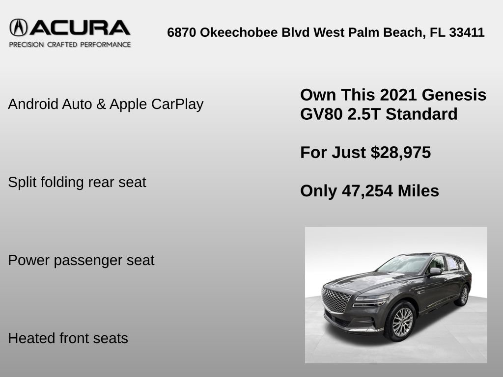 Used 2021 Genesis GV80 2.5T RWD image 18