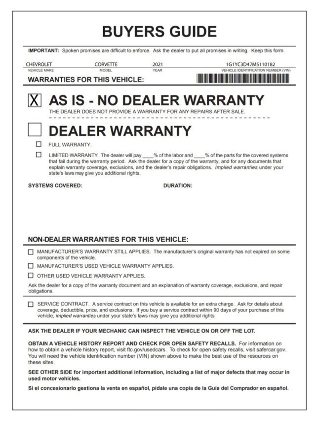 Used 2021 Chevrolet Corvette Stingray Premium Conv w/ Z51 Performance Package image 28