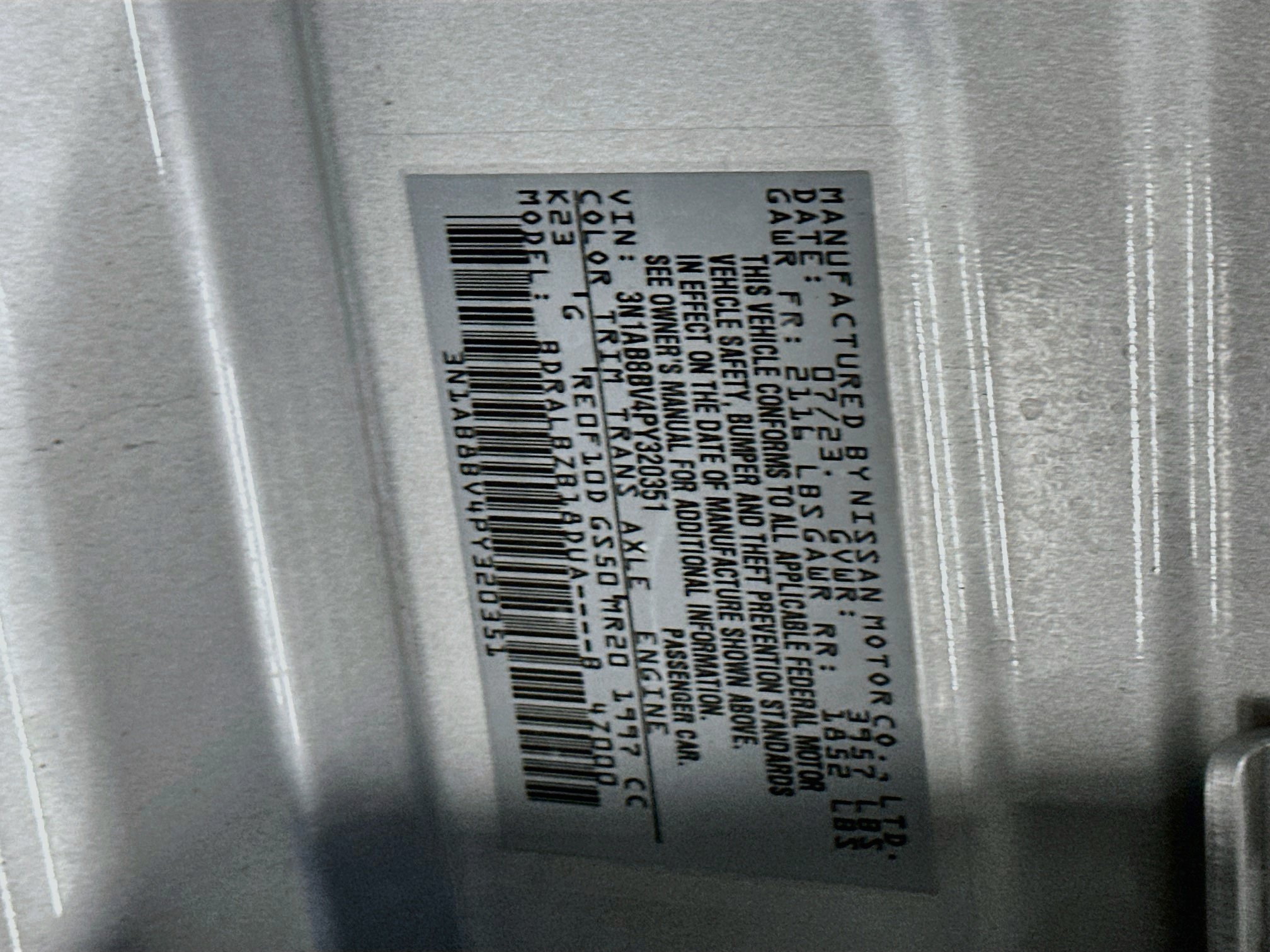 Used 2023 Nissan Sentra S FWD image 12