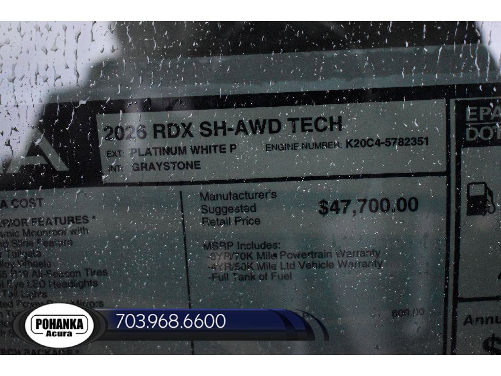 New 2026 Acura RDX w/ Technology Package AWD/4WD image 36