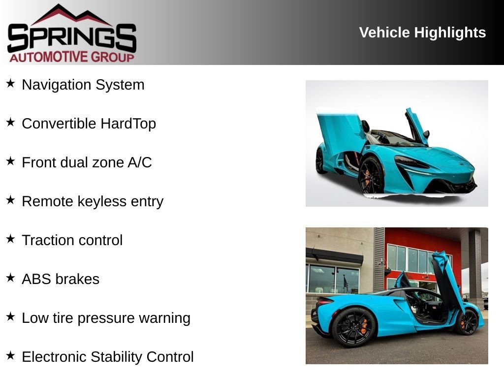 Used 2025 McLaren Artura Spider image 2