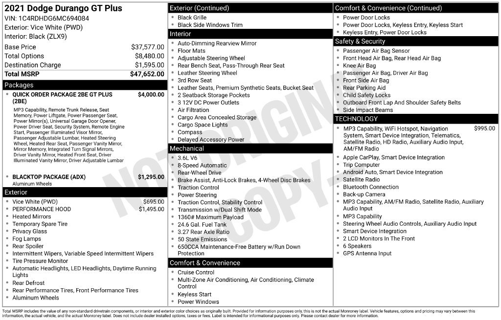 Used 2021 Dodge Durango GT RWD image 11