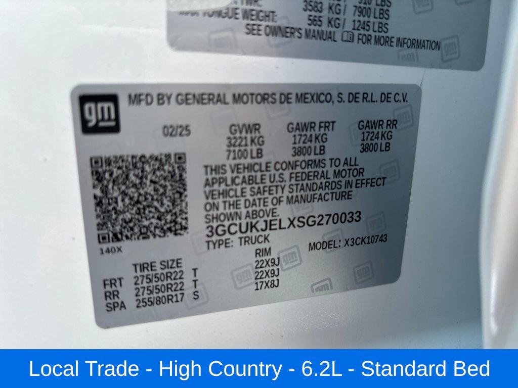 Used 2025 Chevrolet Silverado 1500 High Country w/ High Country Premium Package image 30