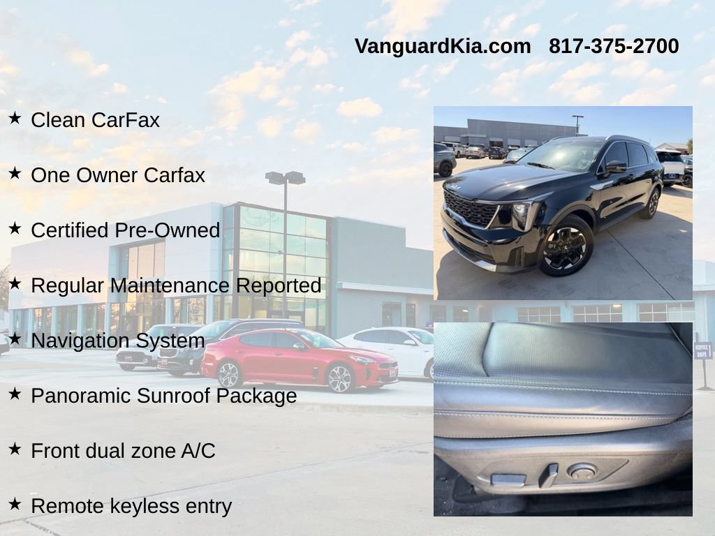 Certified 2025 Kia Sorento S w/ Panoramic Sunroof Package FWD image 6