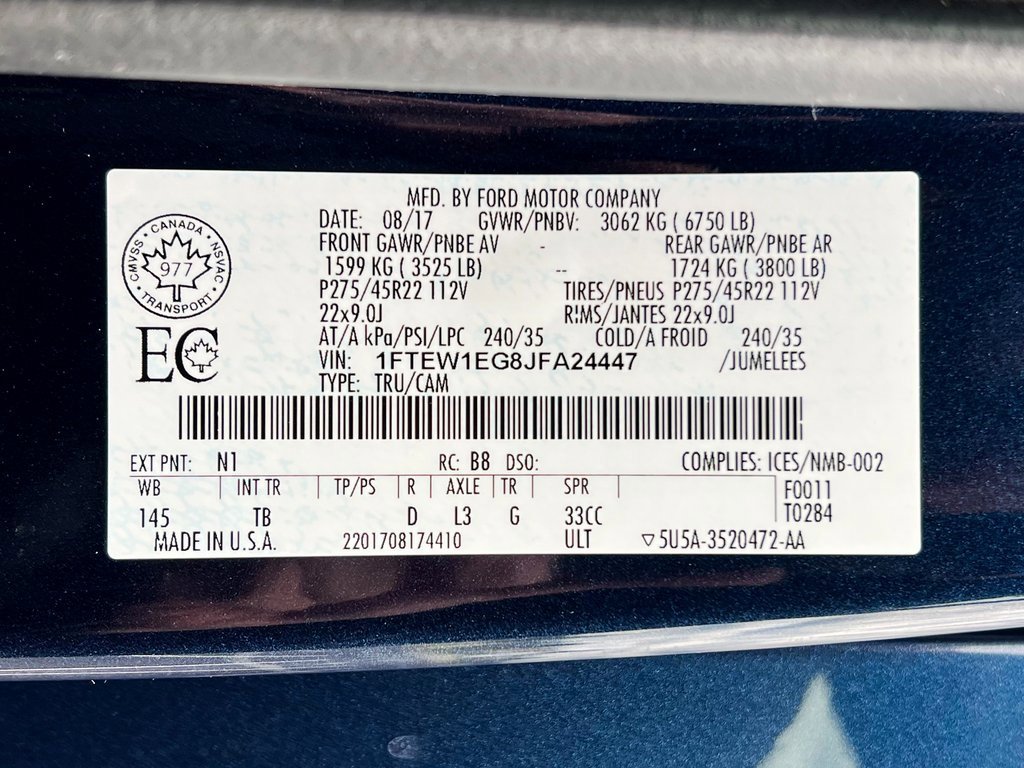 Used 2018 Ford F150 Limited image 30