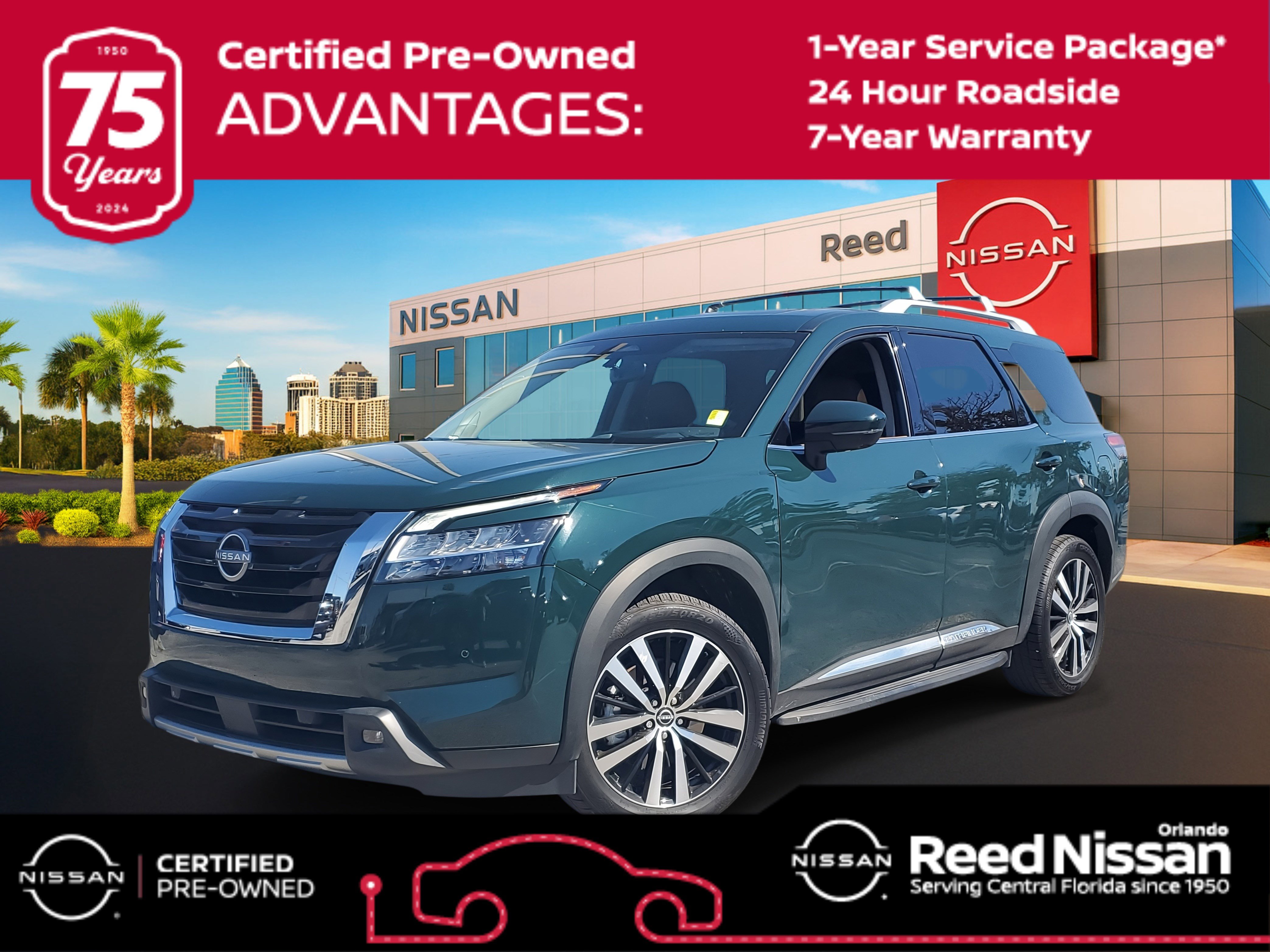 Certified 2023 Nissan Pathfinder Platinum w/ Lighting Package (N93) image 1