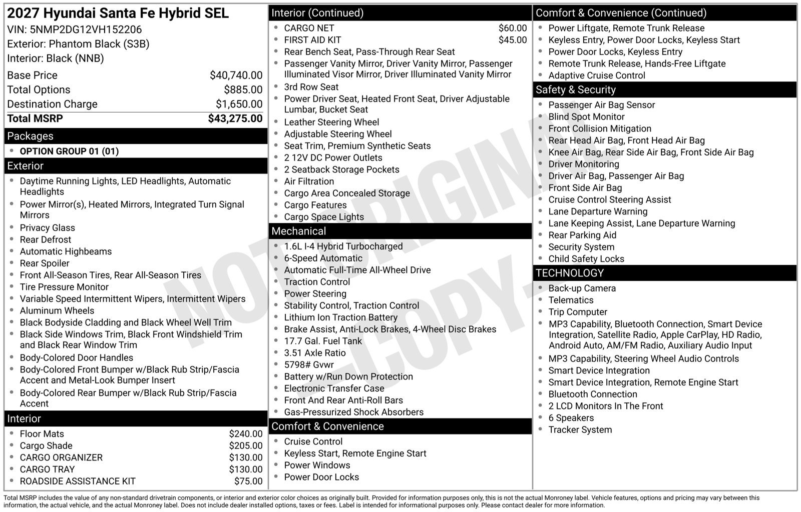 New 2027 Hyundai Santa Fe SEL AWD/4WD image 23