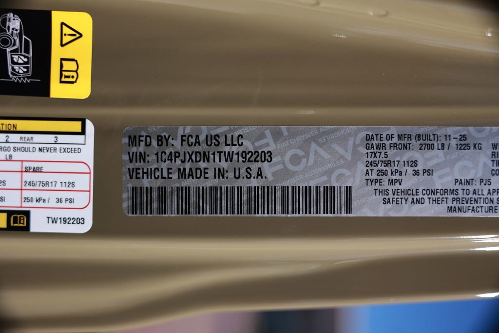 New 2026 Jeep Wrangler Sport S image 36