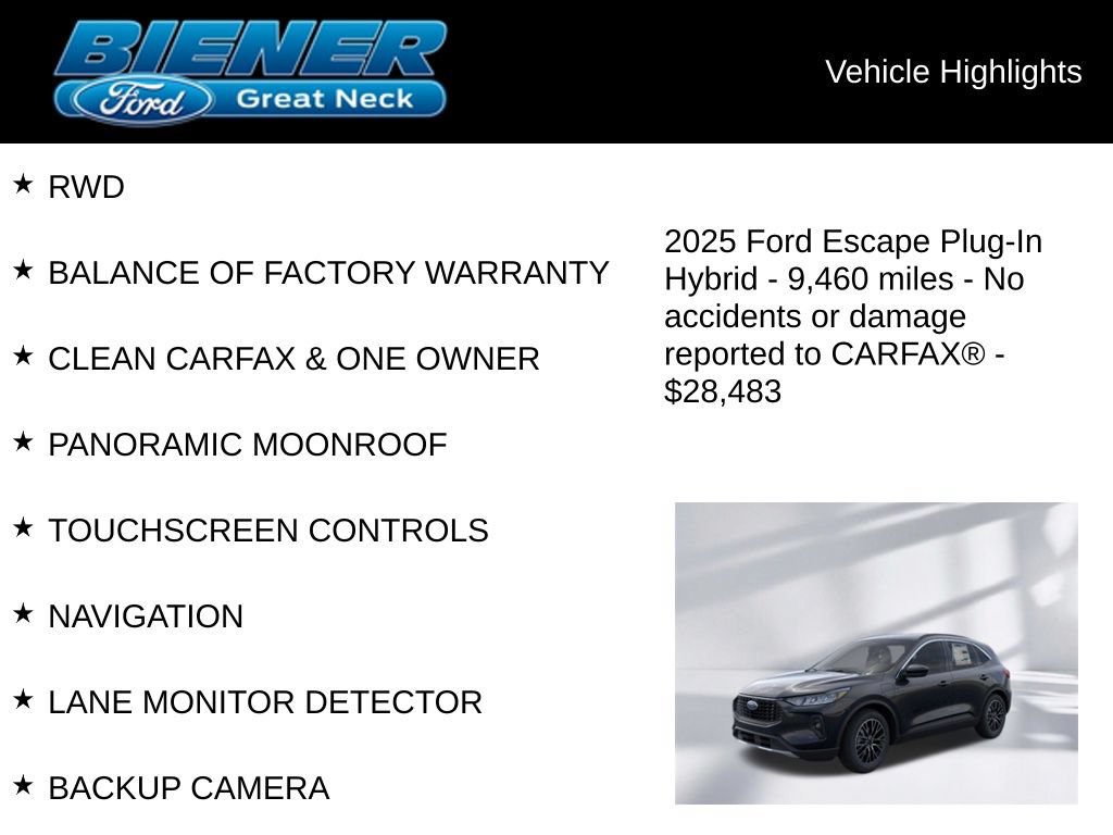 Used 2025 Ford Escape SE FWD image 9