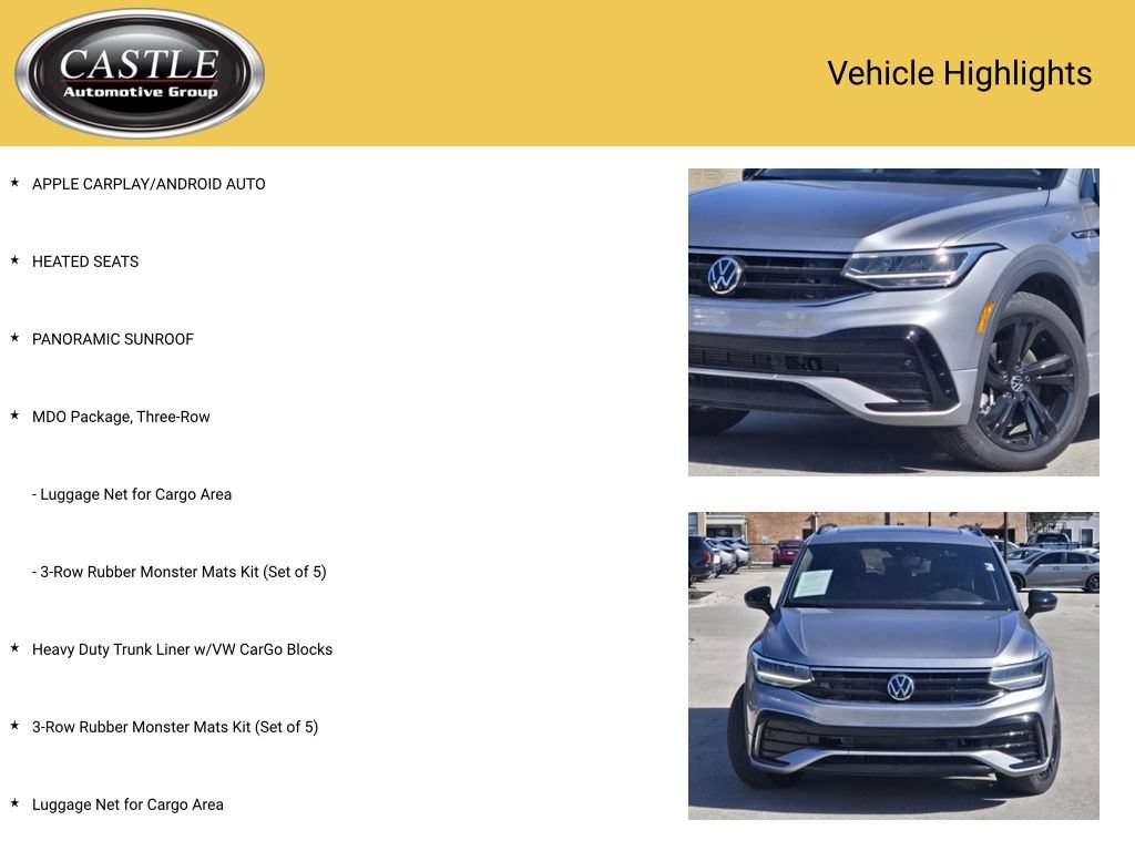 Used 2024 Volkswagen Tiguan SE R-Line w/ MDO Package, Three-Row FWD image 3