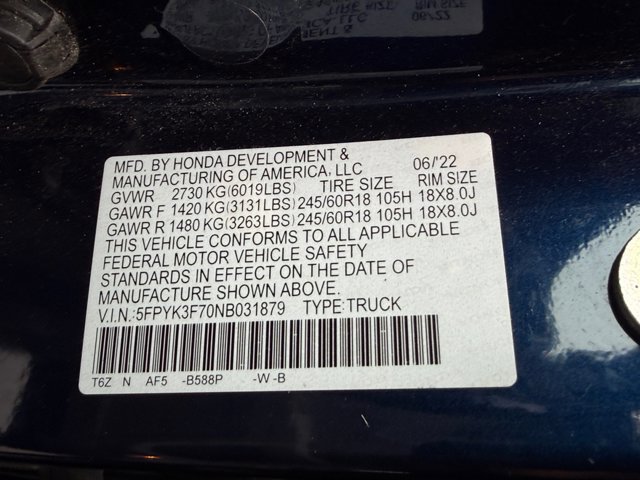 Used 2022 Honda Ridgeline RTL-E image 38