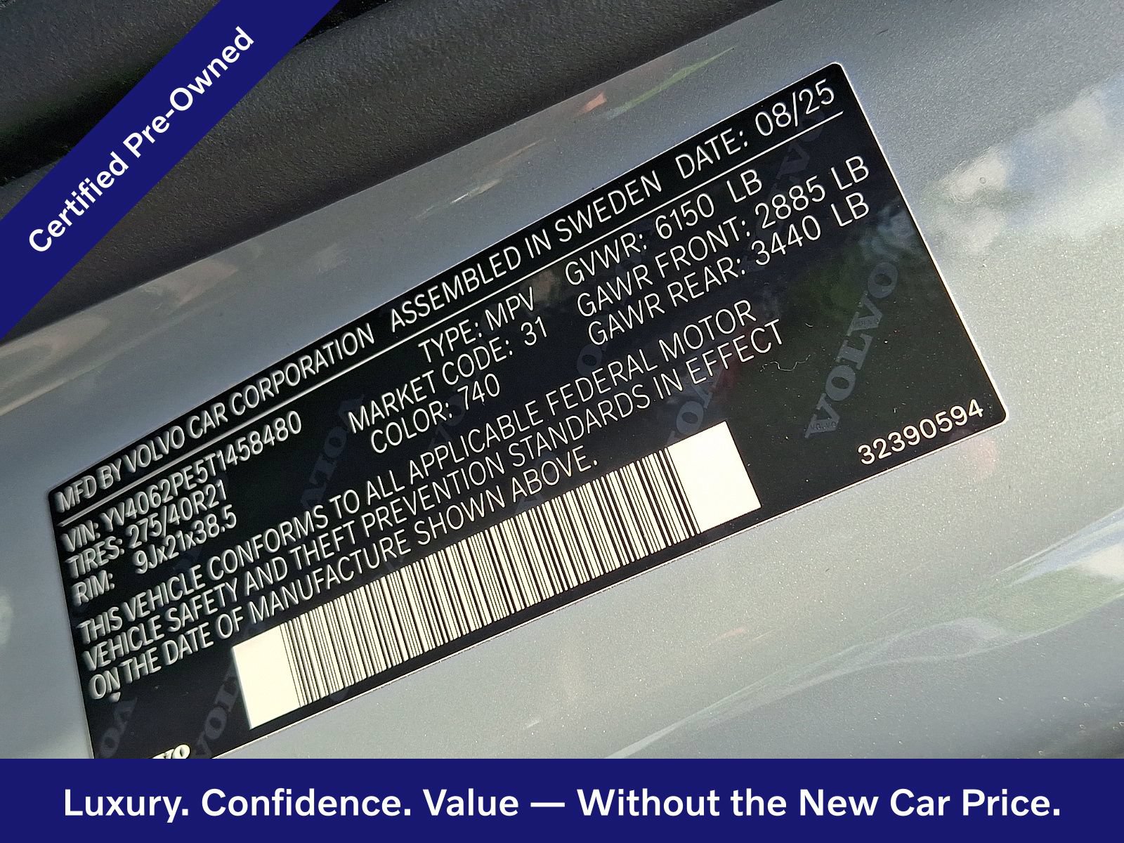 Certified 2026 Volvo XC90 B6 Plus w/ Protection Package Premier AWD/4WD image 28