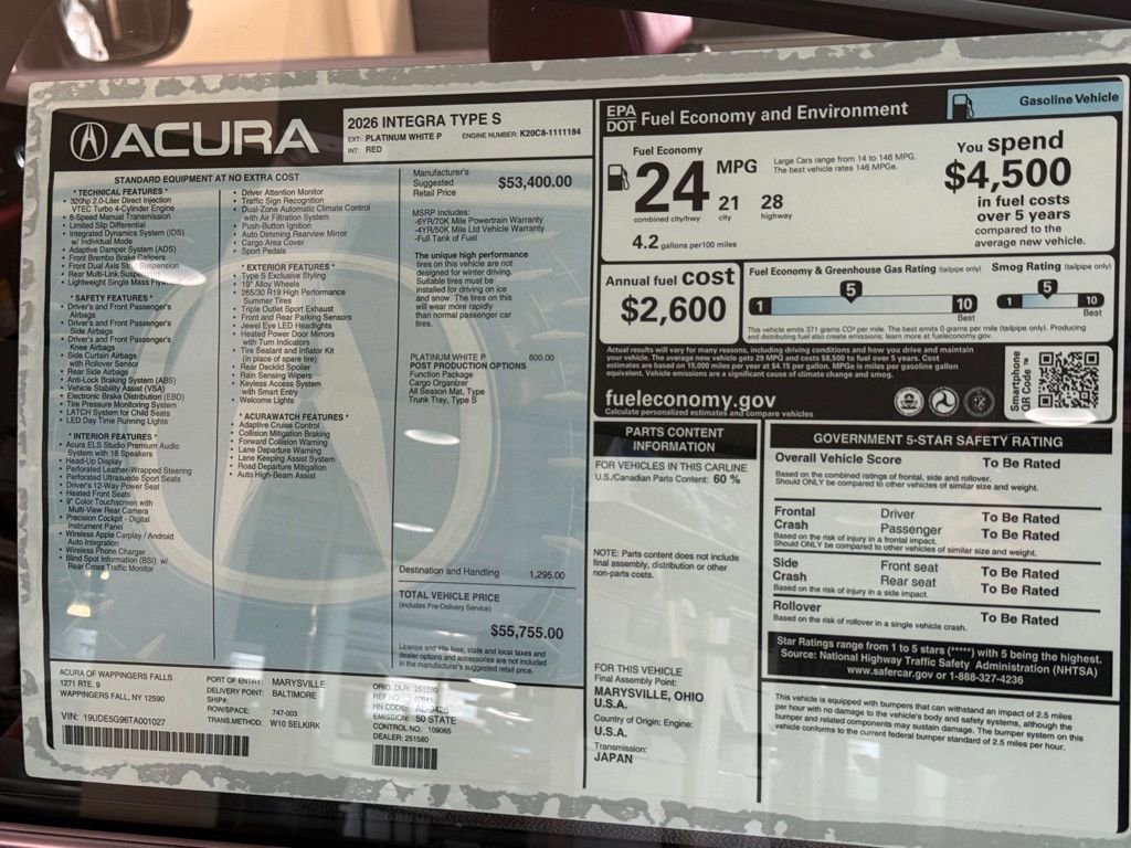New 2026 Acura Integra Type S image 25