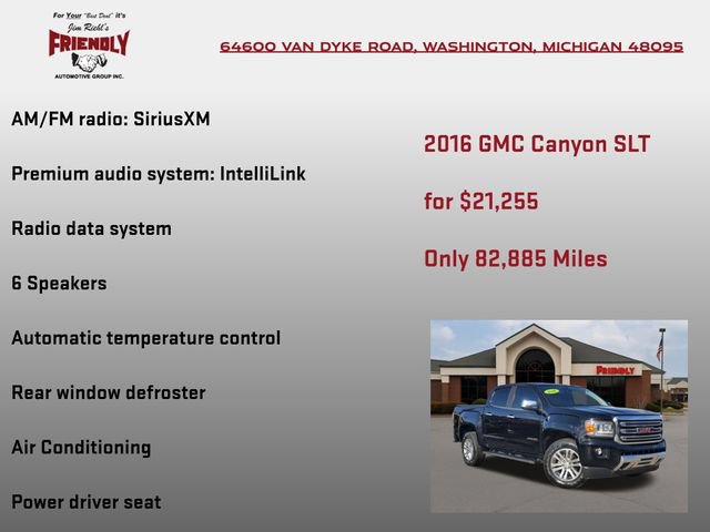 Used 2016 GMC Canyon SLT w/ Driver Alert Package AWD/4WD image 10