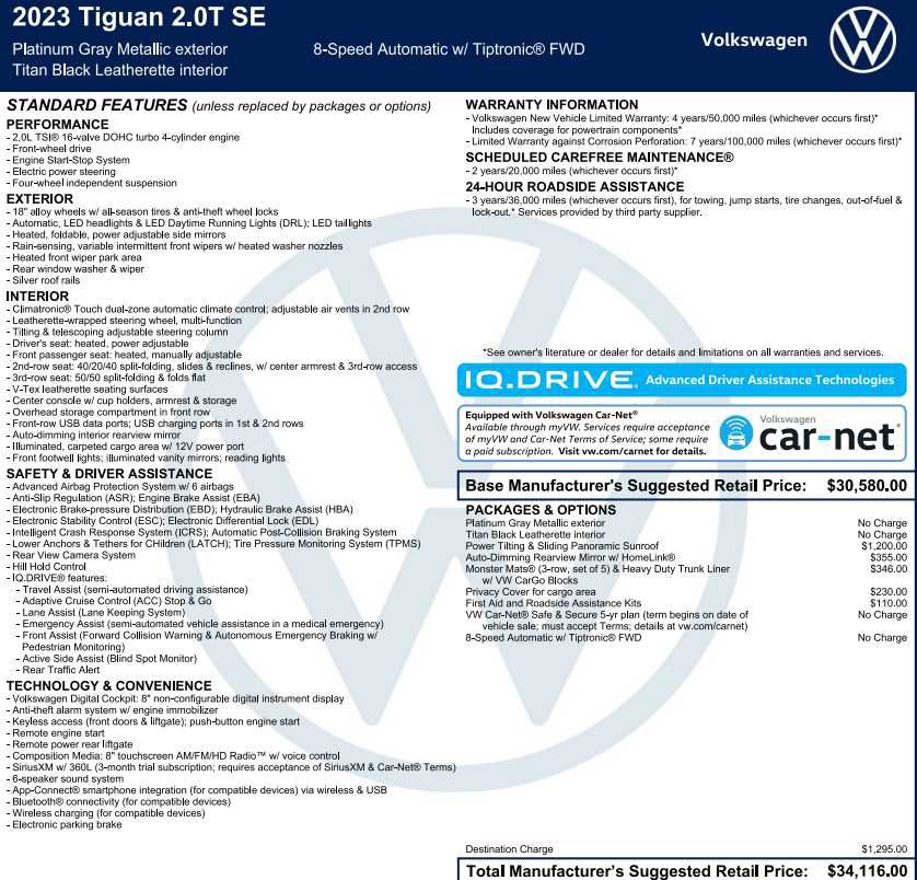 Used 2023 Volkswagen Tiguan SE FWD image 3
