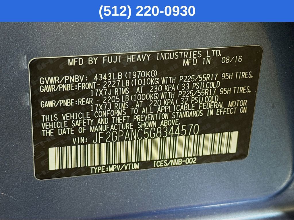 Used 2016 Subaru Crosstrek 2.0i Limited image 43