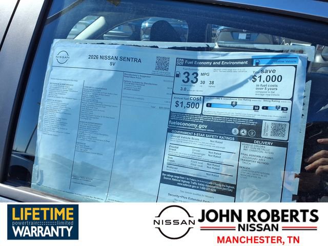 New 2026 Nissan Sentra SV w/ Floor Mat Package image 19