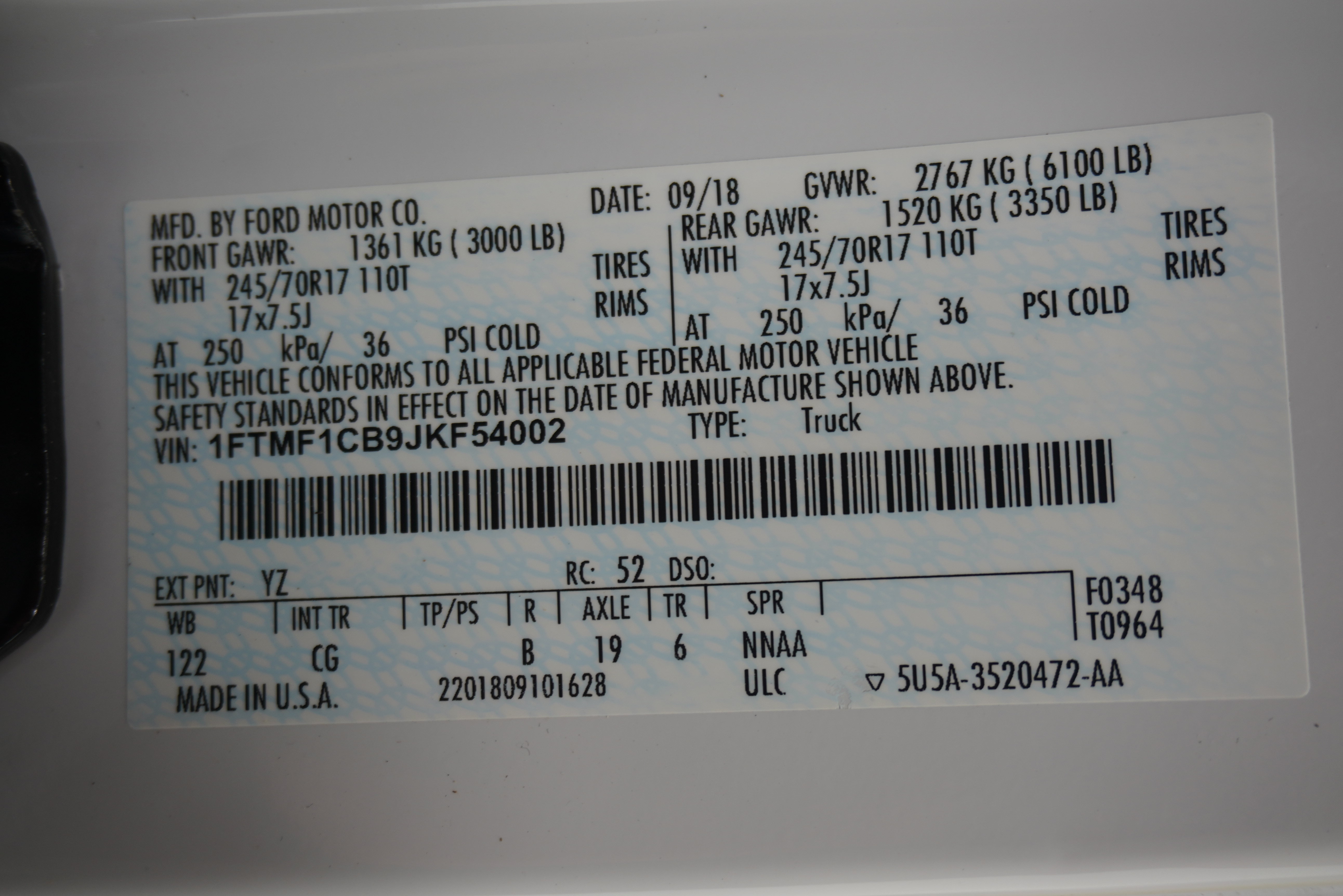 Used 2018 Ford F150 XL w/ Equipment Group 101A Mid RWD image 24