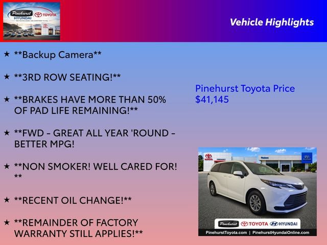 Used 2025 Toyota Sienna LE FWD image 31
