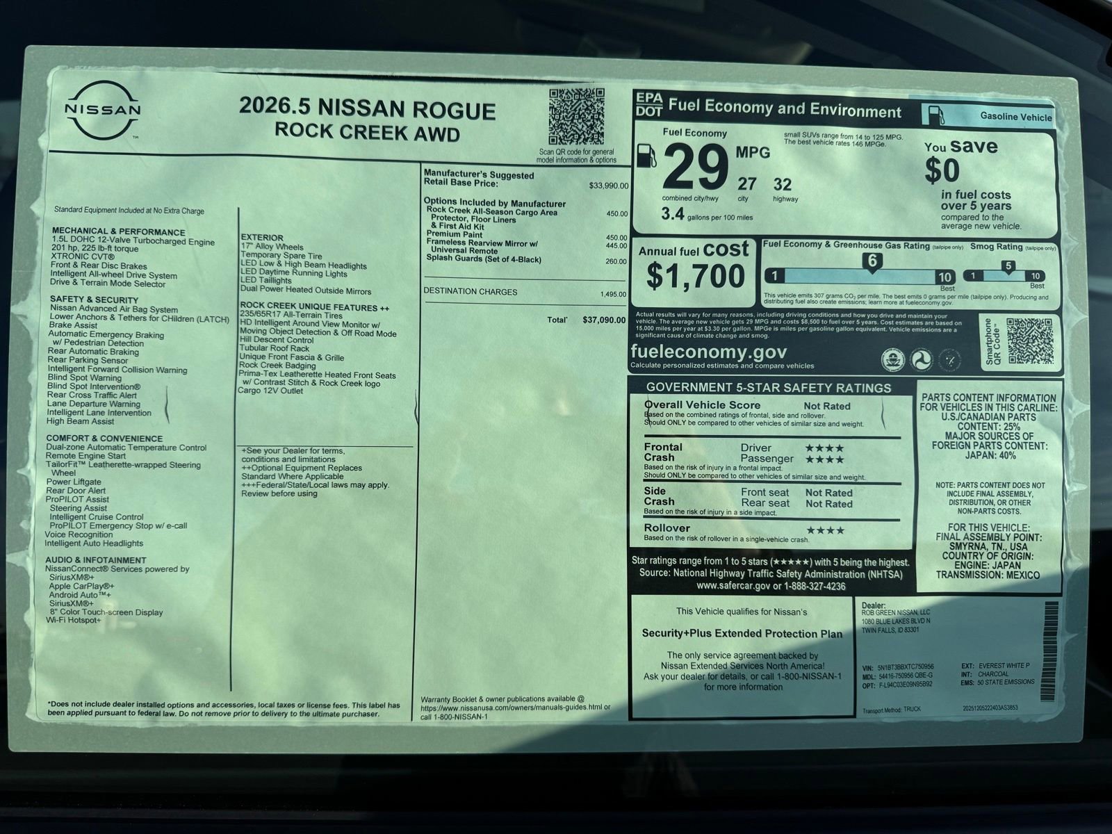 New 2026 Nissan Rogue SV AWD/4WD image 25