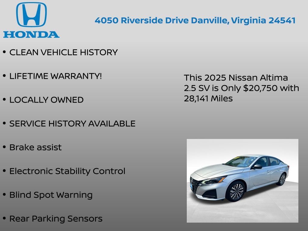 Used 2025 Nissan Altima 2.5 SV FWD image 7