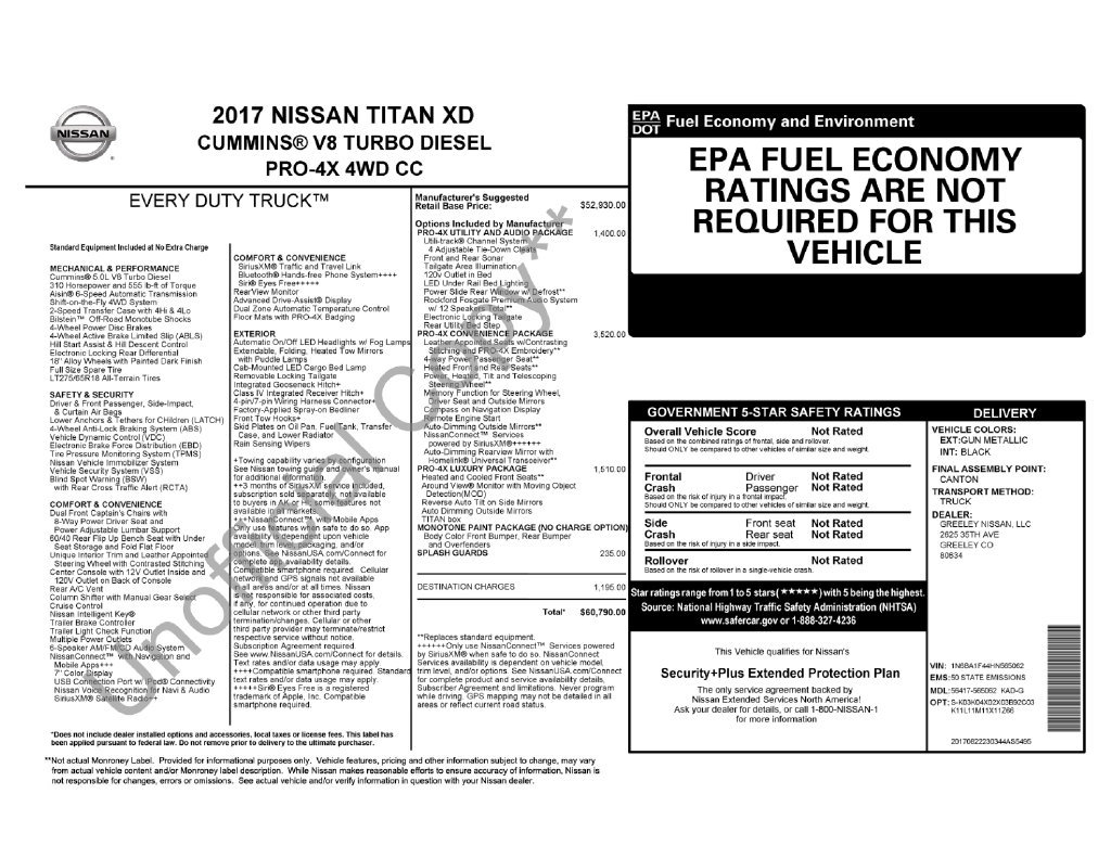 Used 2017 Nissan Titan PRO-4X w/ Pro-4x Convenience Package AWD/4WD image 37