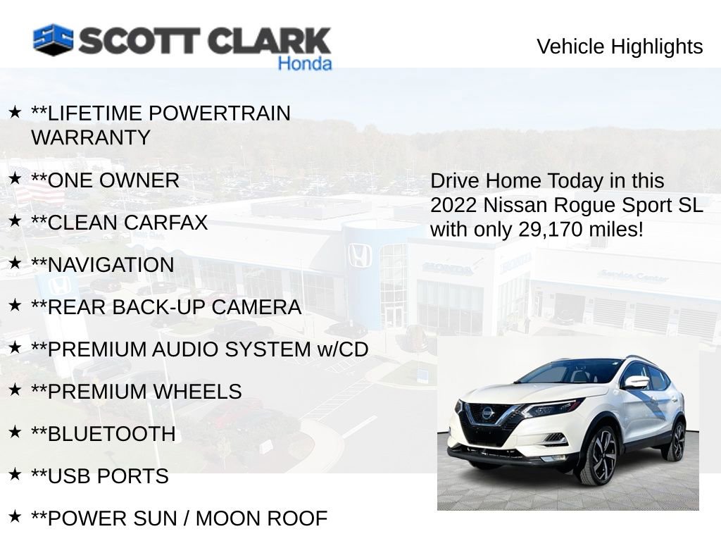 Used 2022 Nissan Rogue Sport SL w/ Premium Package image 12